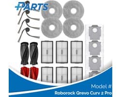 Roborock Qrevo Curv 2 Pro Onderhoudsset (Plus.Parts® alternatief voor 8.02.0388)