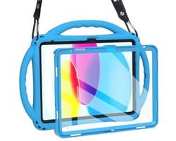 Kinderhoesje voor 10,9 inch iPad 10e generatie - Kindvriendelijk siliconen ontwerp met schermbeschermer en schokbestendige handgreep