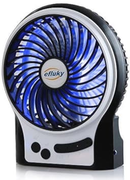 Draagbare Mini Bureauventilator met 3 Snelheden en Oplaadbare Batterij — thumbnail 5