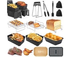 Airfryer Accessoires voor 7.6L-9.5L Heteluchtfriteuses - Silicone Vorm