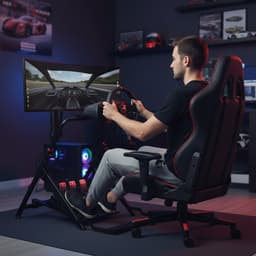 VDD Gaming - Sim racing - Wheel stand - Racestuur standaard - Sim racing cockpit - Opvouwbaar — thumbnail 4