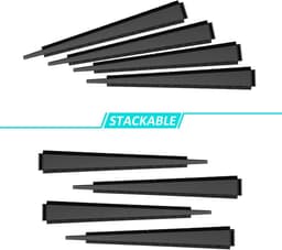 Mmgoqqt 35 Stuks - Plastic Niveauonderzetters - Wasmachine Koelkast Tafel Voetjes - Anti-Slip Trillingsdempend Voor Apparatuur — thumbnail 2