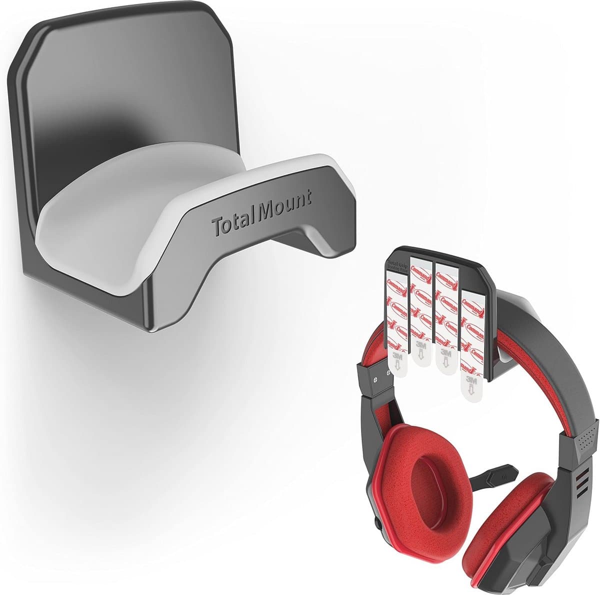 Gaming Headset Hanger met Verwijderbare Plakstrips - Eenvoudig en Beschadigingsvrij Monteren — afbeelding 1