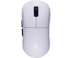ATK A9 Ultra Max - Draadloze Gaming Muis - Ultralicht - 53 Gram - PAW3395 Sensor - 8 kHz Polling Rate - Nordic nRF52840 MCU - 600 mAh Batterij - Optische Switches - Ice-Feel Coating - RGB - Wit