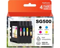 Sublimatie Inktpatronen Set Zwart Cyaan Magenta Geel voor SG500 SG1000 Printers