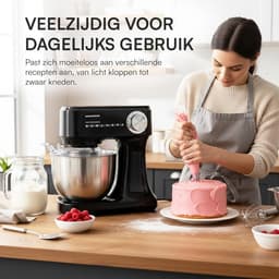 Planetaire Keukenmachine met 600W Vermogen en RVS Kom — thumbnail 4