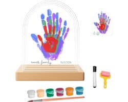 Handafdruk Set voor Familie – Inclusief 4 Laminavellen, Verf en Roller voor Gietmallen