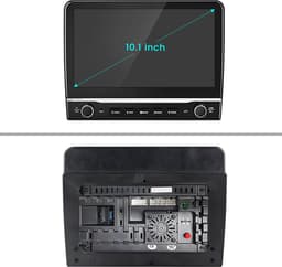 Junsun 10.1" Autoradio geschikt voor Peugeot 107, Toyota Aygo, Citroën C1 (2005-2014) Met camera - Draadloos CarPlay, Android Auto, GPS Navi, WIFI, BT, SWC, FM, 2GB+64GB, Android 15 — thumbnail 2