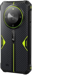 FOSSiBOT F105 robuuste smartphone, 6,745 inch HD+-scherm, 10300 mAh-batterij, 4 GB RAM + 64 GB ROM, 20 MP + 8 MP camera, 4G Dual SIM, octa-core chipset, Android 14-systeem, ontgrendeld/Face ID/OTG/GPS, IP68/IP69K - zwart — thumbnail 5