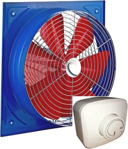 Krachtige Industriële Wandventilator 450mm Metaal - 500W Toerentalregelaar — thumbnail 2
