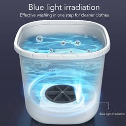 Portable Washing Machine, USB Powered Mini Washing Machine, Portable Single Bin for Underwear, Portable Washing Machine Portable Bucket Washing Machine for Camping, Travel, Apartment, Sleep — thumbnail 5