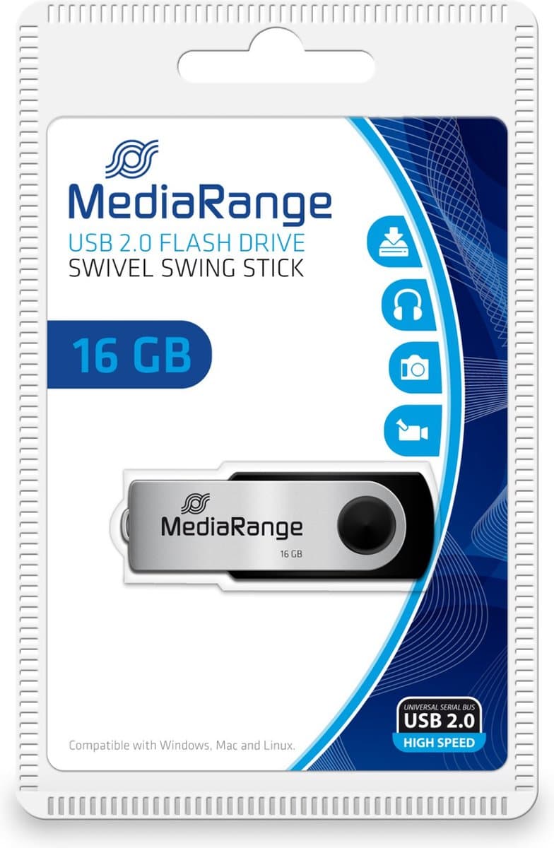 MediaRange MR910 - USB-stick - 16 GB — afbeelding 1