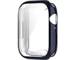 Watch case screenprotector - hoesje - geschikt voor Apple Watch Series 7/8/9 - 45 mm - blauw