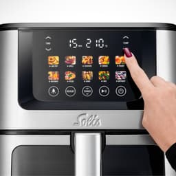 Solis Airfryer Air Fry & Dry XL - Multifunctionele Heteluchtfriteuse - 40 tot 230 Graden - 7.5L - 10 Verschillende Programma's - RVS — thumbnail 6