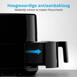 MEDION P10 XL Airfryer (6,8 liter XXL heteluchtfriteuse, 2.150 watt, twee roestvrijstalen verwarmingselementen, schudalarm, 9 automatische programma's, touch bedieningspaneel, LED-display) — thumbnail 11