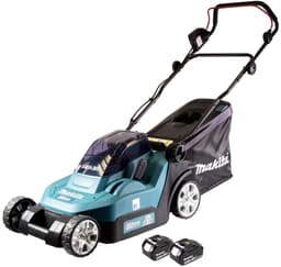Makita DLM 382 M2 accu grasmaaier 36 V ( 2x 18 V ) 38 cm 40 l + 2x accu 4,0 Ah - zonder oplader — thumbnail 2