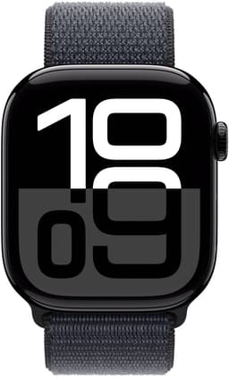 Apple Watch Series 10 - Wifi - 46mm - Zwarte Aluminium Case met Ink Geweven Sportbandje — thumbnail 2