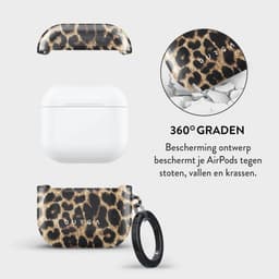 Burga Telefoonhoesje geschikt voor Apple AirPods 4 Telefoonhoesje | Burga AirPods Case Backcover | Schokbestendig AirPods 4 Telefoonhoesje | Anti Shock Proof - Player | Bruin — thumbnail 2
