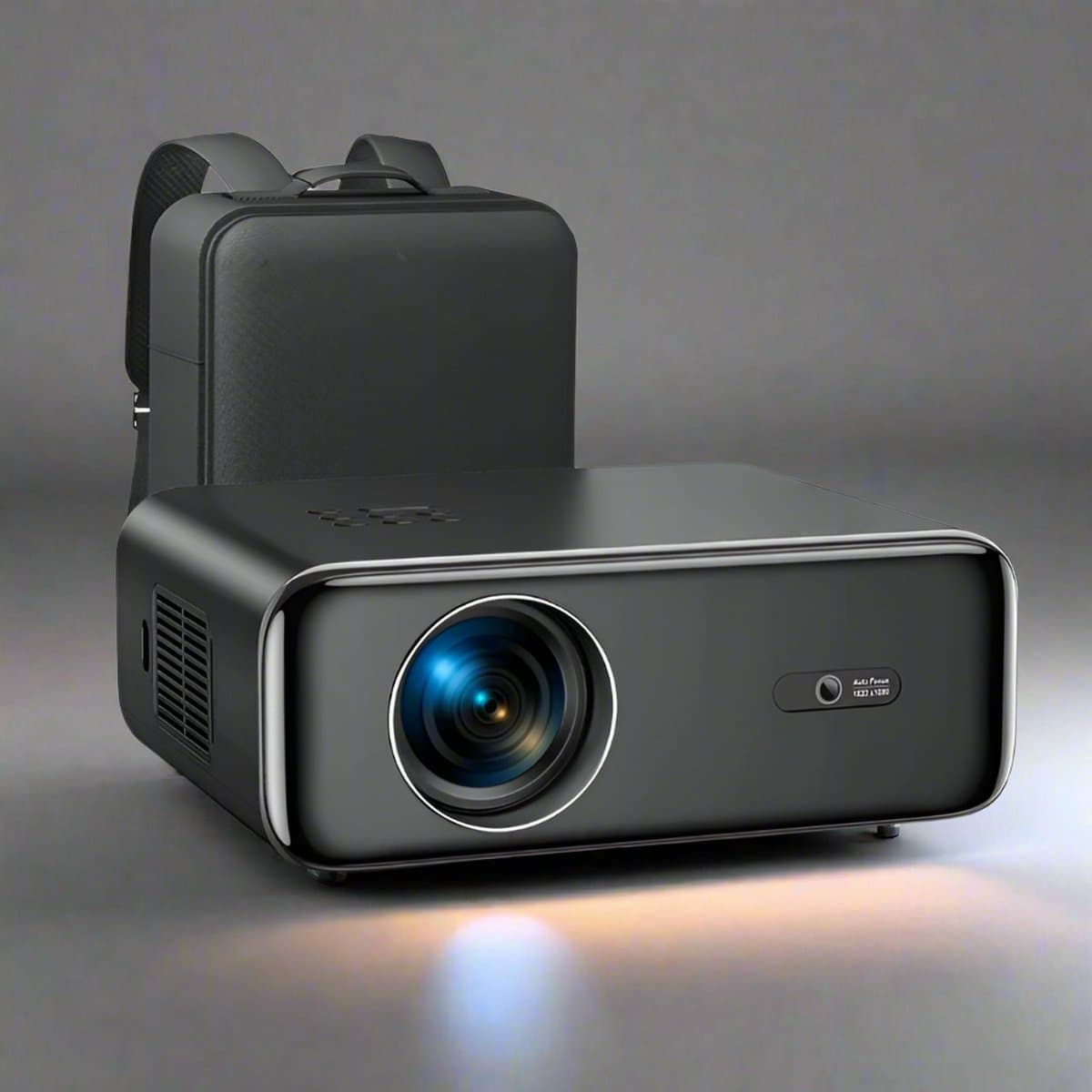 Mini Beamer - Projector - Digitale Projector - Draagbaar - 1080P Projector - WiFi 6 en Bluetooth 5.2 - Ingebouwde Luidspreker - 600 ANSI - EU Stekker Type - Compatibel met HDMI - Voeding - USB- 110W - Zwart — afbeelding 1