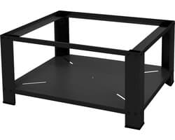 Wasmachine verhoger, Wasmachine Onderstel 63x54x32 cm met planchet in zwart ML design