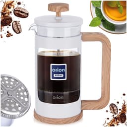 Cafetiere Glas WHITELINE 400 ml - French Press Koffiezetapparaat - Koffiemaker - Koffie - Koffiepot - Theepot — thumbnail 2