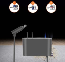 Voeding Adapter Geschikt Voor Dyson V6 V7 V8 Dc62 En V15 Series - Kabellengte 1.5 Meter - 26.1v - Vervangende Stekker Geschikt Voor Dyson Steelstofzuigers - Oplader Geschikt Voor Dyson - Lader Met LED Indicatie — thumbnail 5