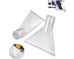 2 stuks - sproeizuigmond, luchtbevochtiger-stofzuigermond, banksproeier-stofzuiger, stofzuigeropzetstuk 92/192mm (transparant)