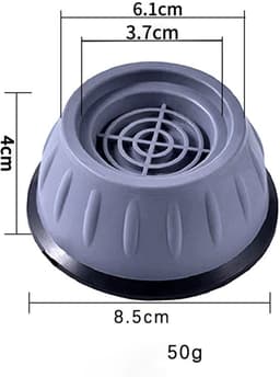 Wasmachinevoetjes - schokbestendig - wasmachine schokdemper - meubelvoetjes - droger, ijsbodem, 4 stuks — thumbnail 5