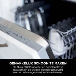 Ninja CRISPi 4-in-1 compact glazen kooksysteem - Airfryer, Roast, Recrisp, Keep Warm - Inclusief twee glazen schalen van 3.8L en 1.4L en bijpassende deksels - 2 Crisper-Plates - Groen - FN101EUSG — thumbnail 17