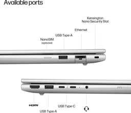 HP ProBook 4 G1q Next Gen AI PC Copilot+ PC Snapdragon X1-26-100 Laptop 35,6 cm (14") WUXGA 16 GB LPDDR5x-SDRAM 512 GB SSD Wi-Fi 6E (802.11ax) Windows 11 Pro Zilver — thumbnail 4