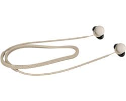kwmobile Strap Compatible with Google Pixel Buds Pro 2 - Silicone Cord Holder for Wireless Earphones - Beige
