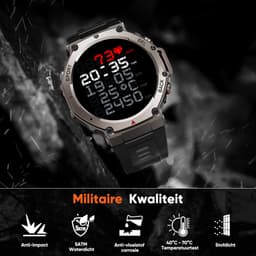 Synyq GPS ProX - GPS Smartwatch Heren - 4 Bandjes - AMOLED - 5ATM Waterdicht - 51 mm - Belfunctie - 170+ Sportmodi - Horloge Heren - Smartwatch Heren - Sport Horloge - iOS & Android — thumbnail 7