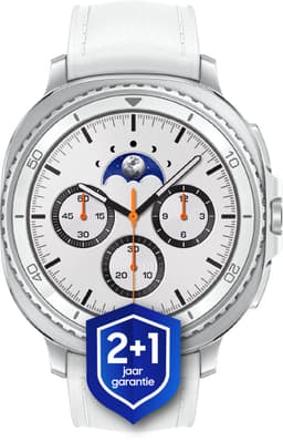 Samsung Galaxy Watch8 Classic - smartwatch - 46mm - LTE - White + 1 jaar extra garantie — thumbnail 1