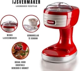 Thuys – Ijscrusher – Ice Crusher – 26cm x 17cm x 32cm – Rood — thumbnail 2