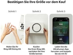 ULTRAHUMAN Ring AIR – Smart Ring | Geen maandabonnement | Bepaal eerst de juiste maat met de Sizing Kit | Slaaptracker - Hartslagmeter - Fitnesstracker – Raw Titanium – Size 9 — thumbnail 20