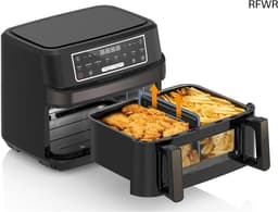 RFWR® Dubbele kamer heteluchtfriteuse 12 liter - 2600 W, 8-in-1 airfryer met touchscreen — thumbnail 1