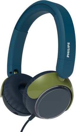 PHILIPS TAK2000CT - On Ear bedrade opvouwbare hoofdtelefoon voor kinderen - beperkt volume, Audio delen, 3,5 mm- en USB-C-kabel meegeleverd - Kristal Groen — thumbnail 2