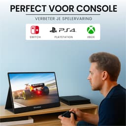 Elcostar Portable Monitor 15.6 Inch - Full HD - IPS Beeldscherm - USB-C monitor - Draagbare Gaming Monitor - HDMI - 2025 model — thumbnail 5