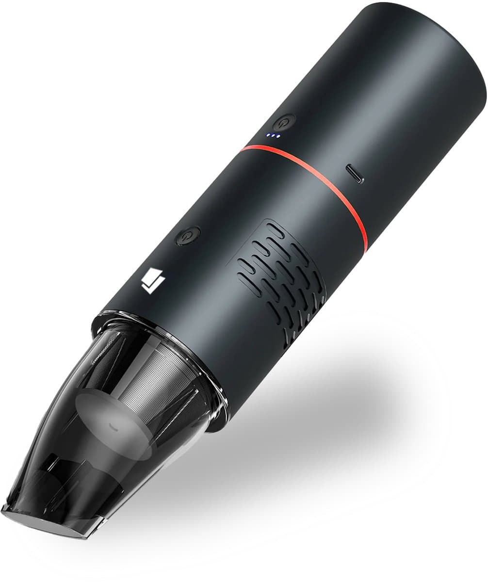 Caliber Kruimeldief - Hand Stofzuiger Draadloos - 19kPa zuigkracht - RVS en Hepa Filter - 15.000 mAh Accu meegeleverd (CPS-VC-P) — afbeelding 1