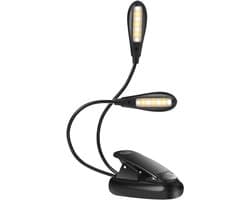 Oplaadbare Leeslamp met 14 LED Lichten - Flexibele Clip voor Kinderen en Boekenwurmen