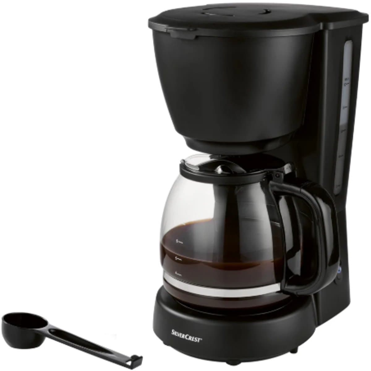 Silvercrest® Kitchen Tools Koffiezetapparaat - Koffiemachine voor filterkoffie - Zwart - Met Warmhoudplaat - Inclusief maatschep — afbeelding 1