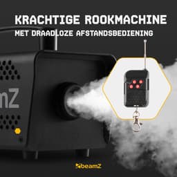 Rookmachine - BeamZ S550 - Compacte Rookmachine voor Huisfeestjes - Met Draadloze Afstandsbediening — thumbnail 3