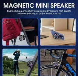 Draagbare Bluetooth-luidspreker G200 RGB-verlichting Magnetische luidspreker BT5.3 Mini-klankkast 7-uurs afspelen Telefoonhouder — thumbnail 5