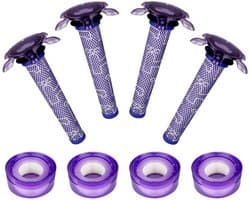 Dyson V7 en V8 Ster Filters (4+4 Stuks, Plus.Parts® alternatief voor 965661-05 / 967478-05)