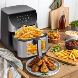Digitale Airfryer XXL Hetelucht friteuse Sinaopus 8001-8.5L Grote Capaciteit voor 5 Personen-Snelle Opwarming-12 Voorgeprogrammeerde Functies-eenvoudig te reinigen-LED display — thumbnail 5