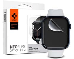 Spigen - Apple Watch 44mm/45mm Screenprotector - Neo Flex - 3 Pack