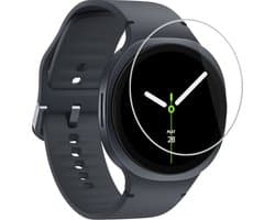 Screenprotector Geschikt voor Samsung Galaxy Watch 8 (44 mm) - Extra Sterk - Tempered Glass - Gehard Glas - Beschermglas Screen Cover - Bescherm Protector voor Smartwatch