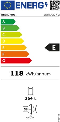 Whirlpool vrijstaande koelkast: kleur rvs - SW8 AM2Q X 2 — thumbnail 5