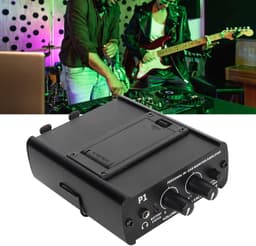 Draagbare hoofdtelefoonversterker, symmetrische multi-hoofdtelefoonsplitter met 2 XLR-ingangen, passieve stereo hoofdtelefoonversterker, mixer voor telefoon, MP3, MP4, computer enz. — thumbnail 4