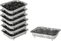 Wegwerp Barbecue met Houtskool – 6 Stuks – Instant BBQ voor Buiten, Camping of Picknick – Inclusief Rooster – Barbecue Accessoires – Houtskool BBQ – BBQ Kopen — thumbnail 1